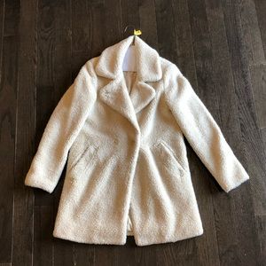 Zara Ecru Teddy Coat